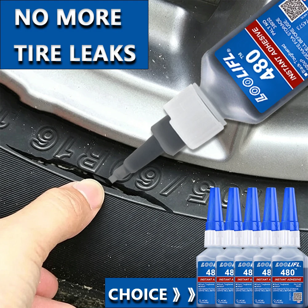 

480 Instant Adhesive Tire Repair Glue，For Car Motorcycle Bicycle Tire Cracks, Waterproof High Temperature Resistant Fast Drying Adhesive