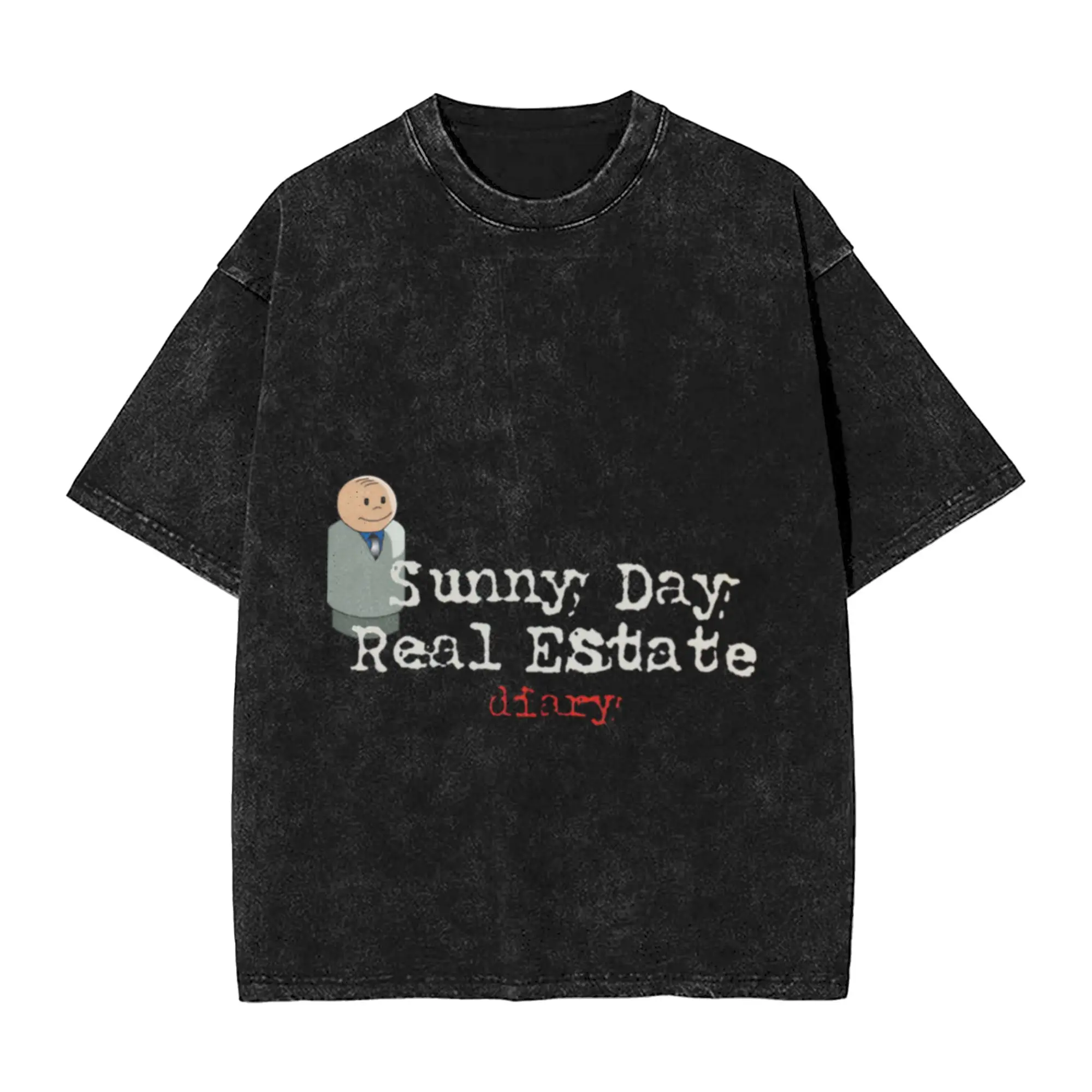 Sunny Day Real Estate Diary w Little People Unique Stylish A Vintage Oversized Cotton Unisex T-Shirts