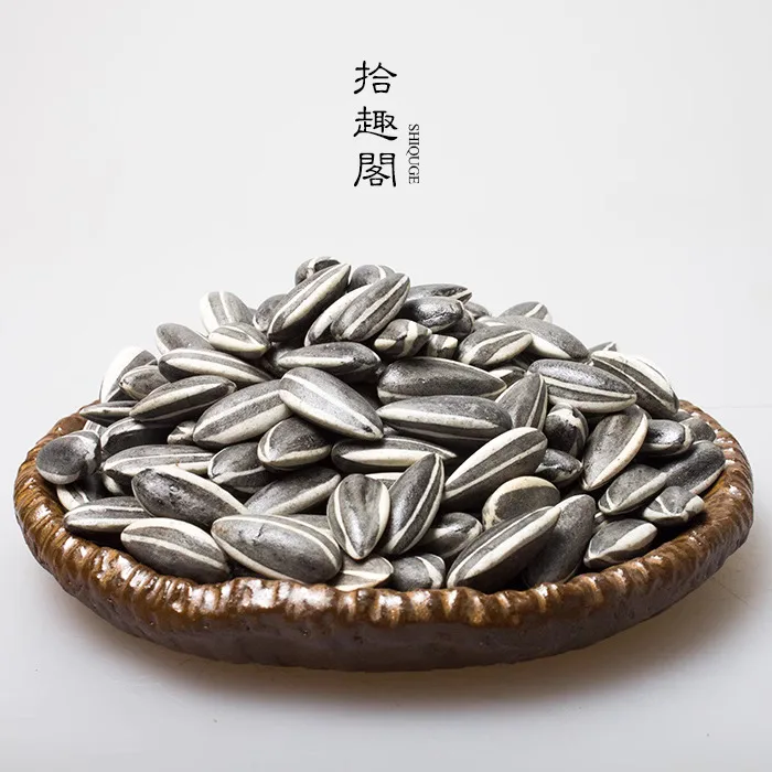 Handmade Tea Pets, Ceremony Accessories, Simulated Melon Seeds, Purple Clay Exquisite Sculptures,