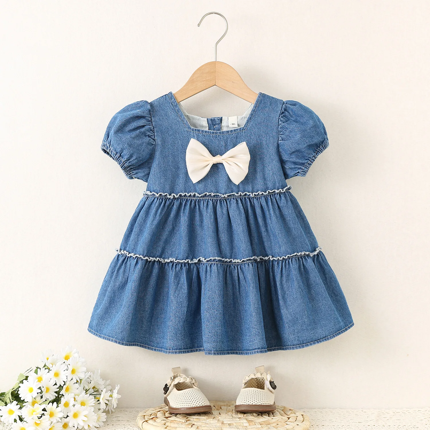 Baby Girls Dress Toddler Girl Clothes Summer Casual Denim Dresses for Girl Clothing 1st Birthday Princess Dress Kids Vestidos