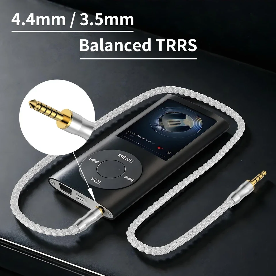 4.4mm Balanced To 3.5mm TRRS 16 Core OCC Silver Plated Headphone Upgrade Cable Replacement Cord For HIFIMAN DEVA Pro HE-R9 Beats - view 6