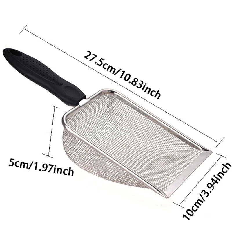 New Effortless, Durable, and Convenient Small-Holed Cat Litter Scooper - Sturdy Shovel Design for Easy Pet Toilet Cleaning - Mai