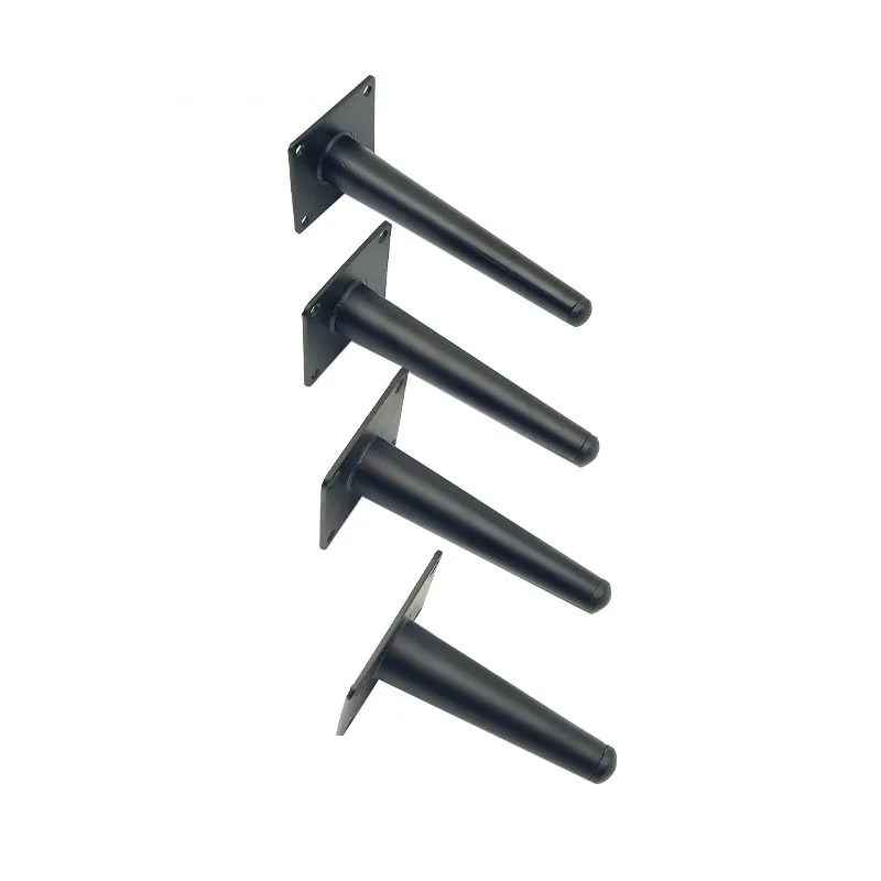 4PCS Anti-vibration Iron Foot Support for Furniture TV Coffee Table Chair Bed Cabinet Legs Foundation Frame Sofa