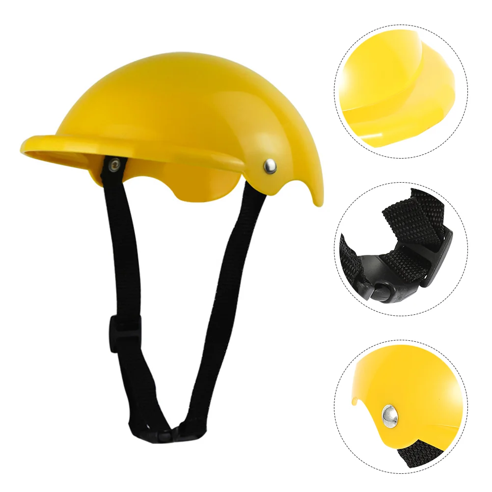 

Pets Hat Toy Headgear Outdoor Dog Safety Cat Clothing Decorative Yellow Protective Puppy Dad