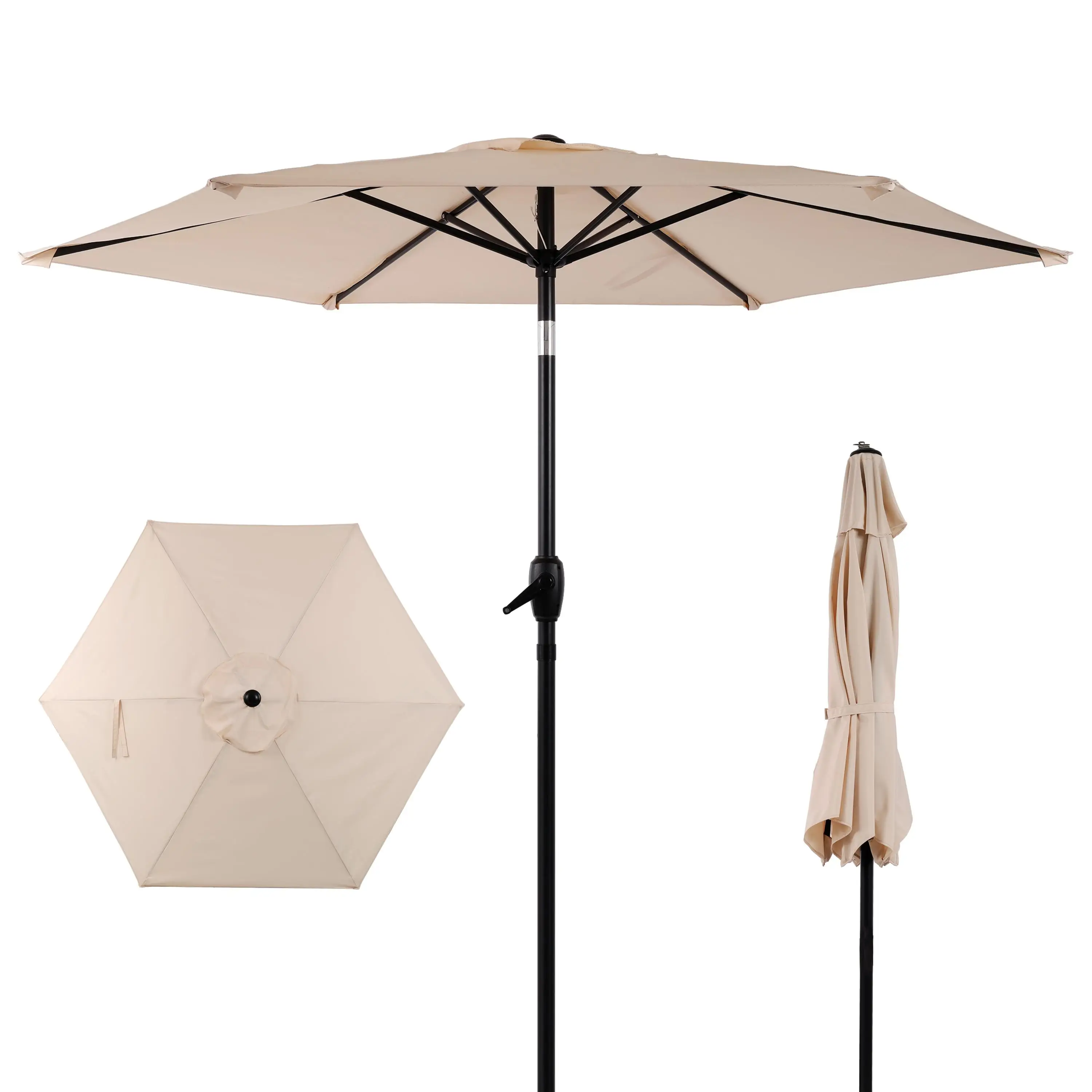 

Patio Umbrella Waterproof UV-Resistant Tilt for Garden Deck Pool Backyard