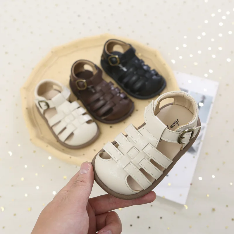 

Girls Sandals 2024 Autumn New Fashion Children's Walking Shoes Baby Boys Breathable Single Shoes Casual Comfortable Non-slip