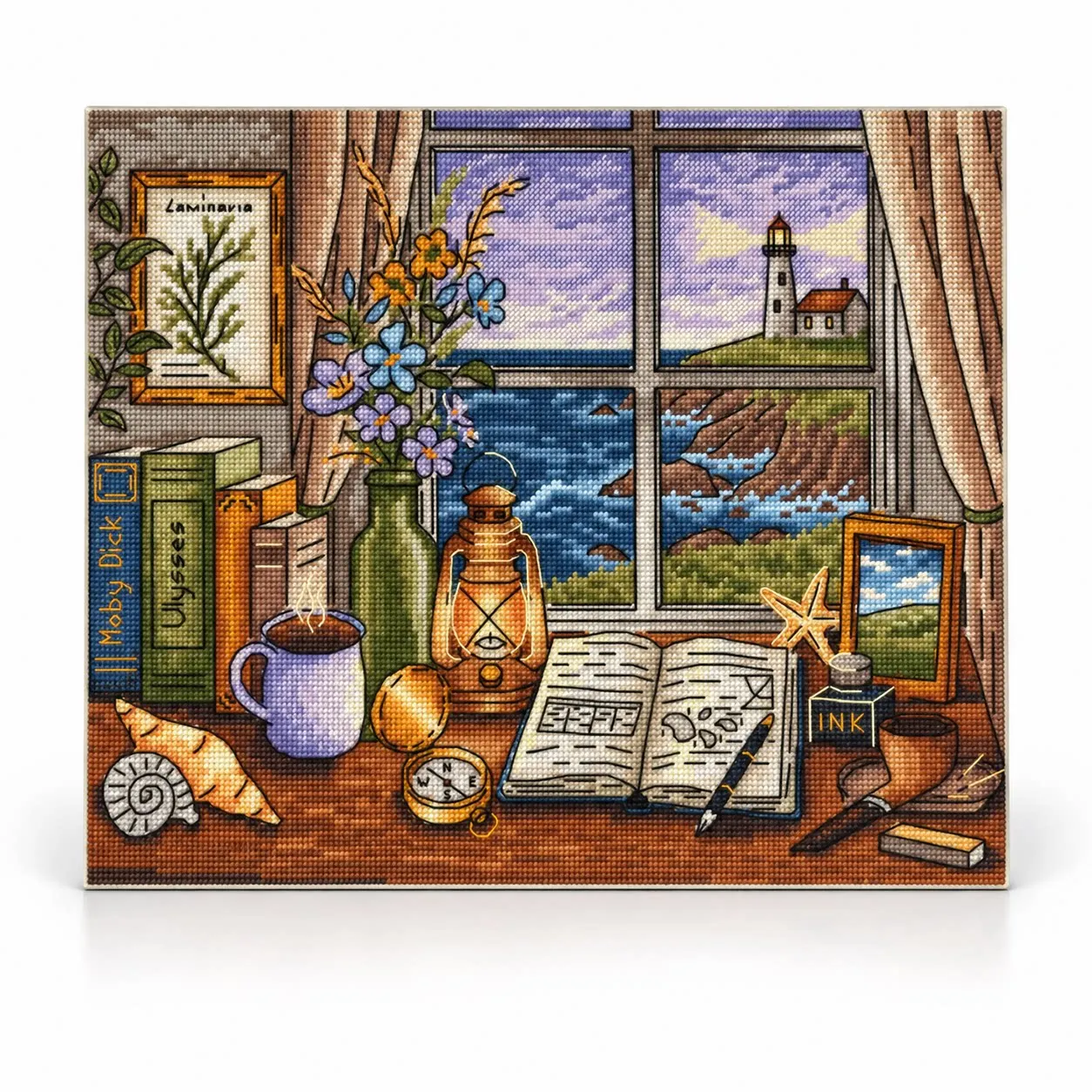 [CC6400 - The Call of the Sea]Stamped Cross Stitch Kit 14CT 18CT 16CT DIY Printed Canvas Cotton Thread Embroidery Needlework