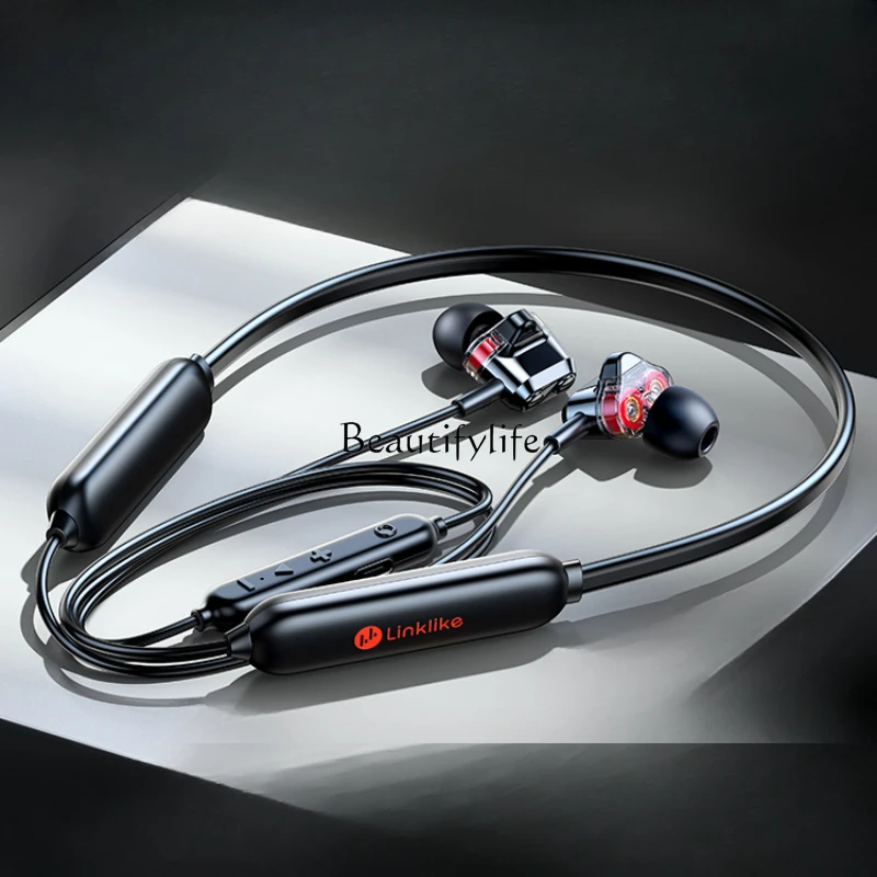 Sports Bluetooth Headset Neck Hanging 2023 New Wireless Noise Reduction Running Type in-Ear 2024