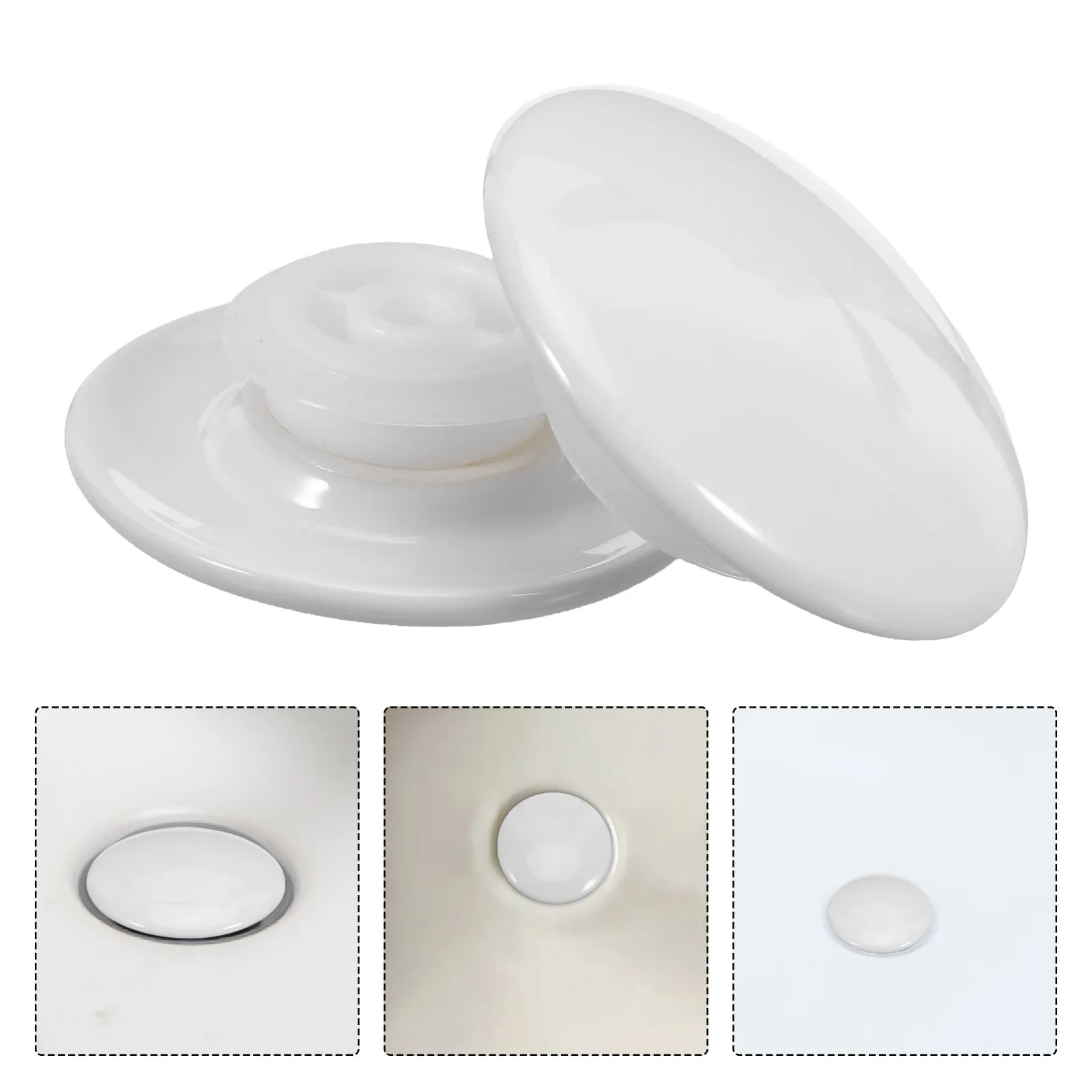 

Комплект из 2 сливных пробок для раковины - черные заглушки для умывальника с надежной герметизацией для контроля воды в кухонных и ванных раковинах, плавное управление потоком воды