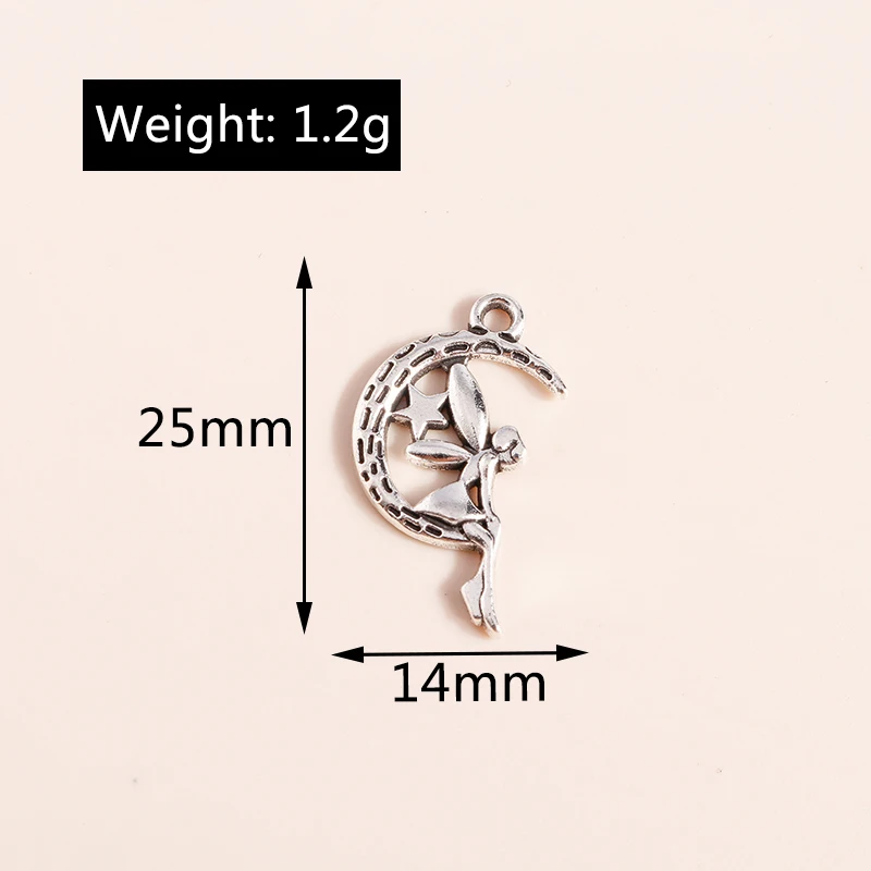 Leslie Mixed 20 Stück Charms Legierung Metall Federflügel Anhänger für DIY handgefertigte Armbänder Halsketten Schmuckherstellung Zubehör – Detail 14