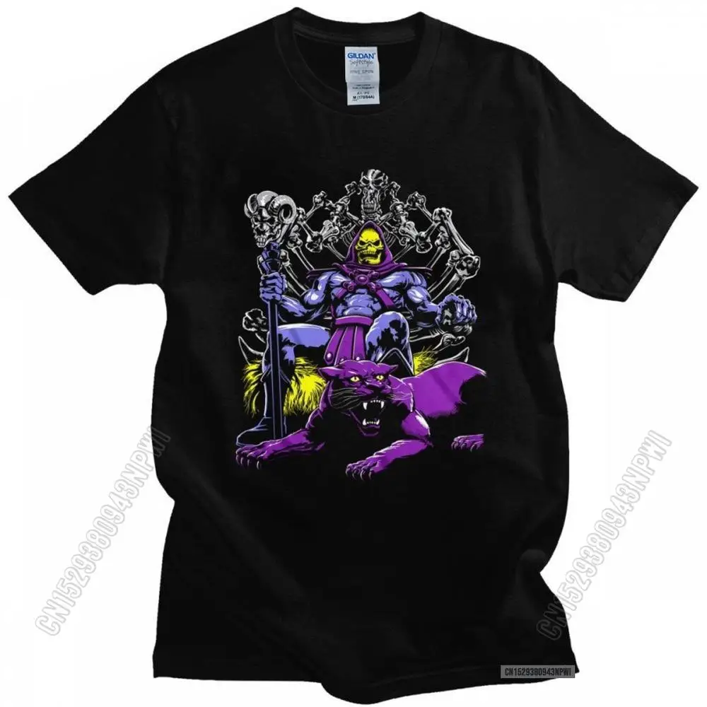 Male Skeletor T-Shirt Fashion Cotton Tshirt He-Man And The Masters Of The Universe Tee Tops Popular Tshirt Apparel Gift