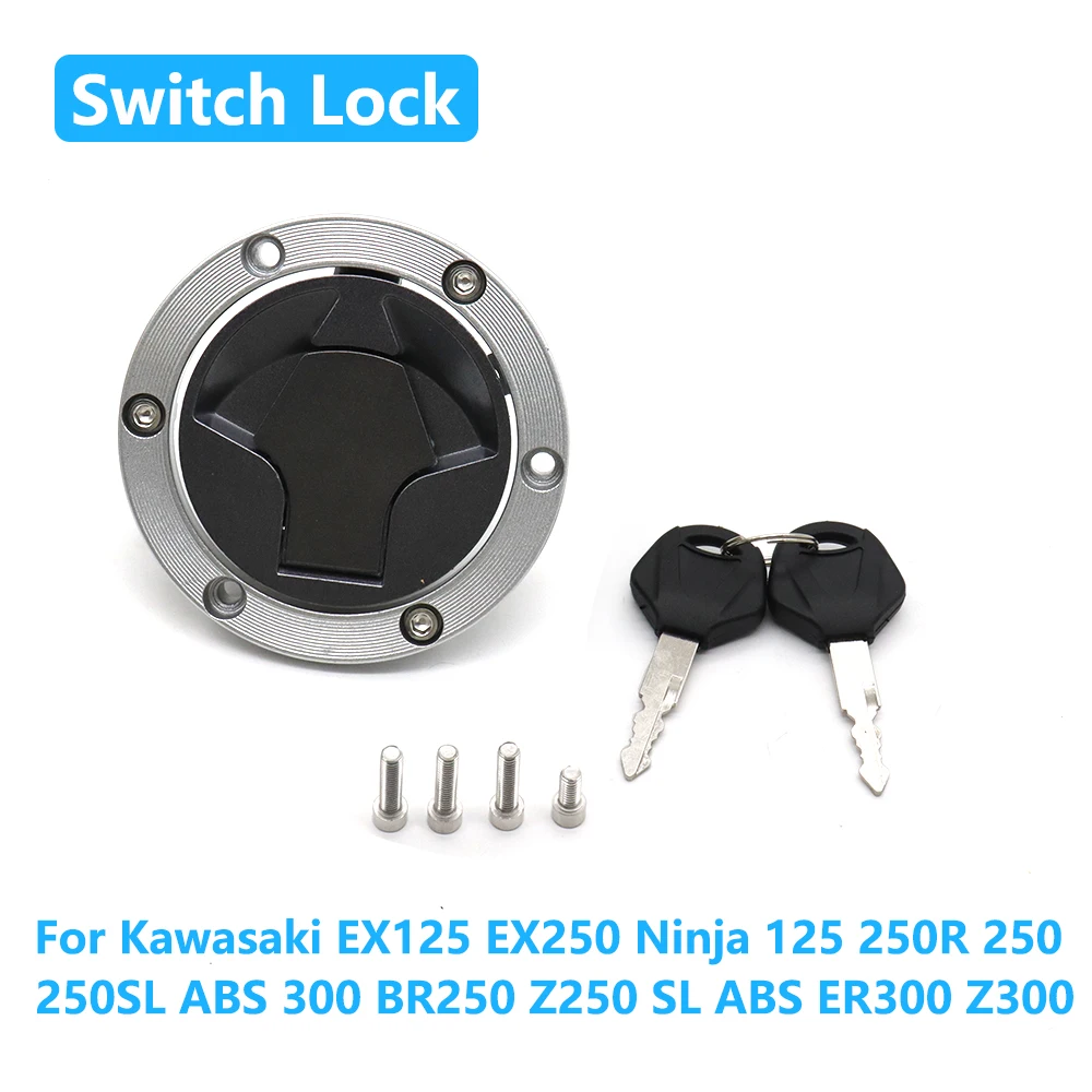 

Motorcycle Fuel Gas Cap Ignition Switch Lock For Kawasaki EX125 EX250 Ninja 125 250R 250 250SL ABS 300 BR250 Z250 SL ER300 Z300