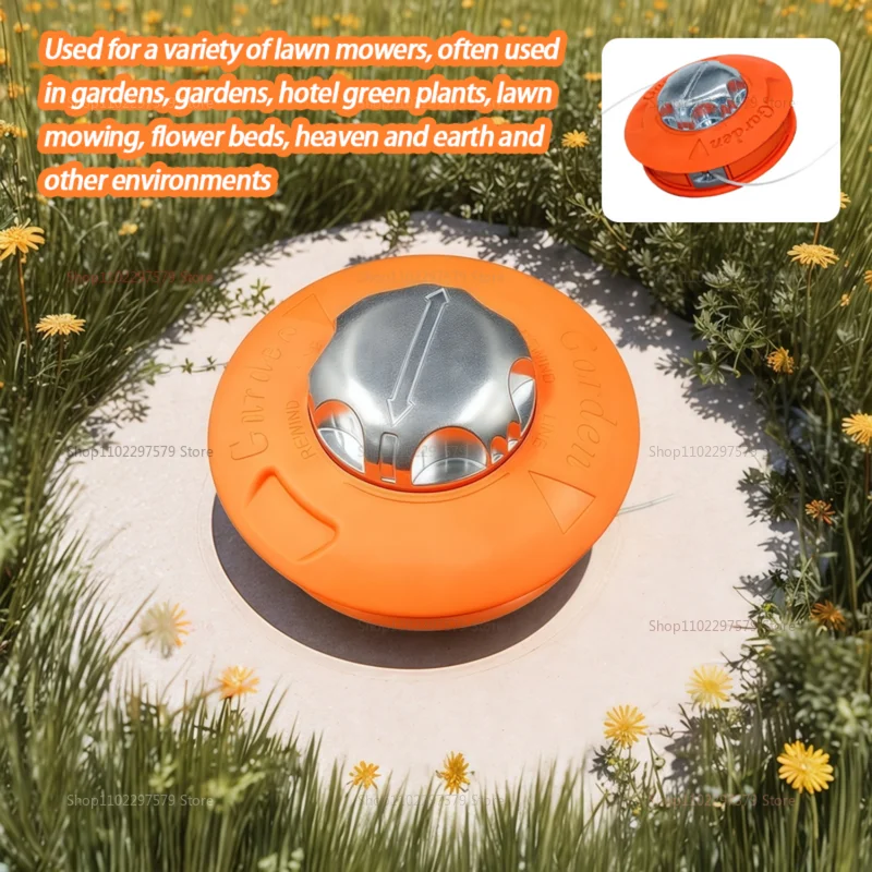 정원 장비용 자동 잔디 트리머 헤드 브러시 커터 범용 스트링 트리머 교체용 설치 간편 내구성