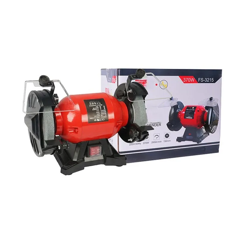 220V Bench Grinder Electric Desktop Sharpening Grinding Machine Home Sand Wheel Small Industrial Grade Vertical Polishing Machin