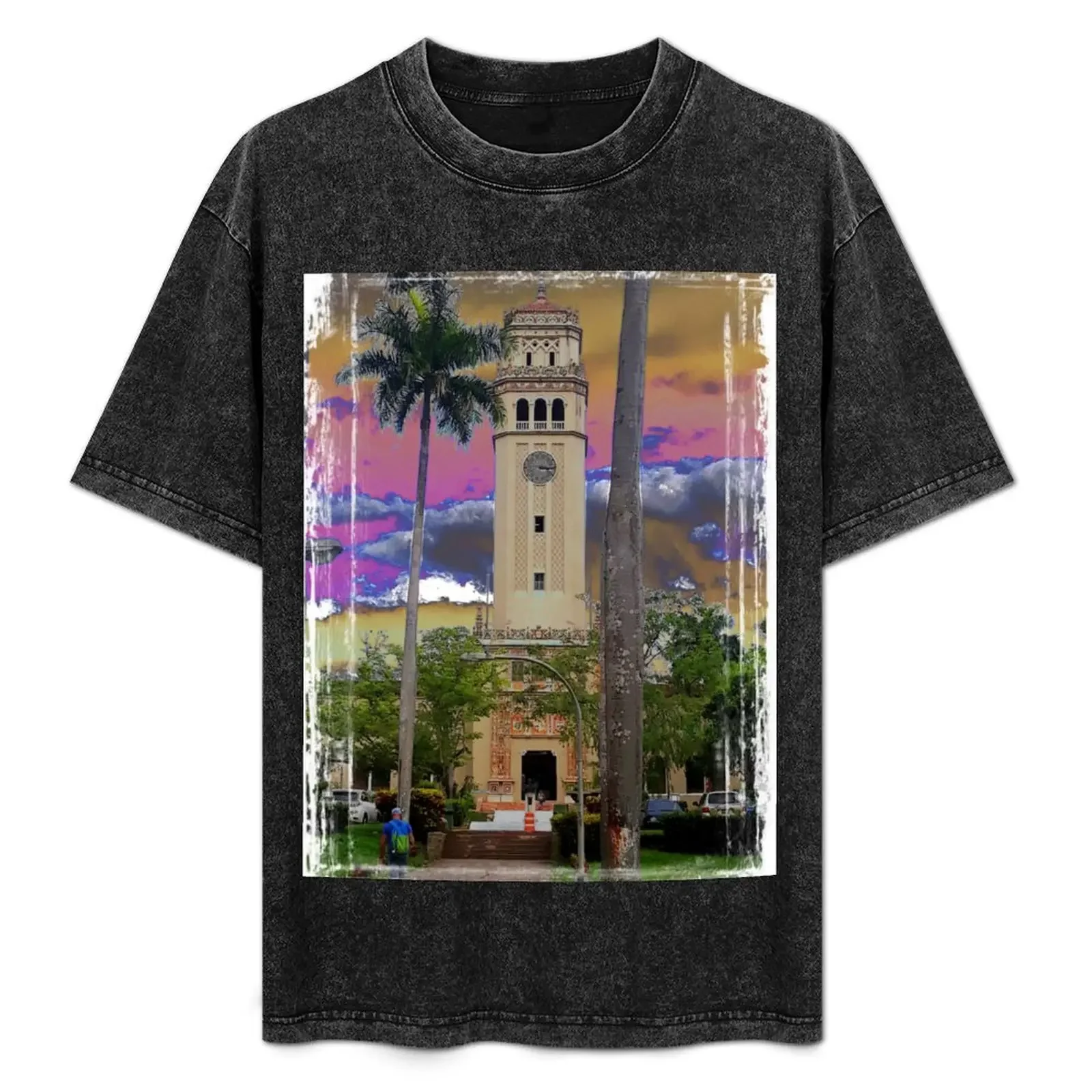 

The main tower of the University of Puerto Rico - Rio Piedras campus (UPR RP) T-Shirt plain custom t-shirts Men's t-shirts