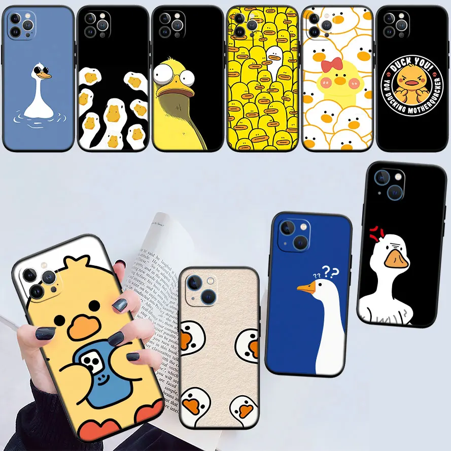 UT14 DUCK Cartoon Phone Case for Samsung Galaxy Note 10 20 S23 S24 S25 S26 Ultra FE Pro Plus Edge Lite A02S A35 A07 A17 A27