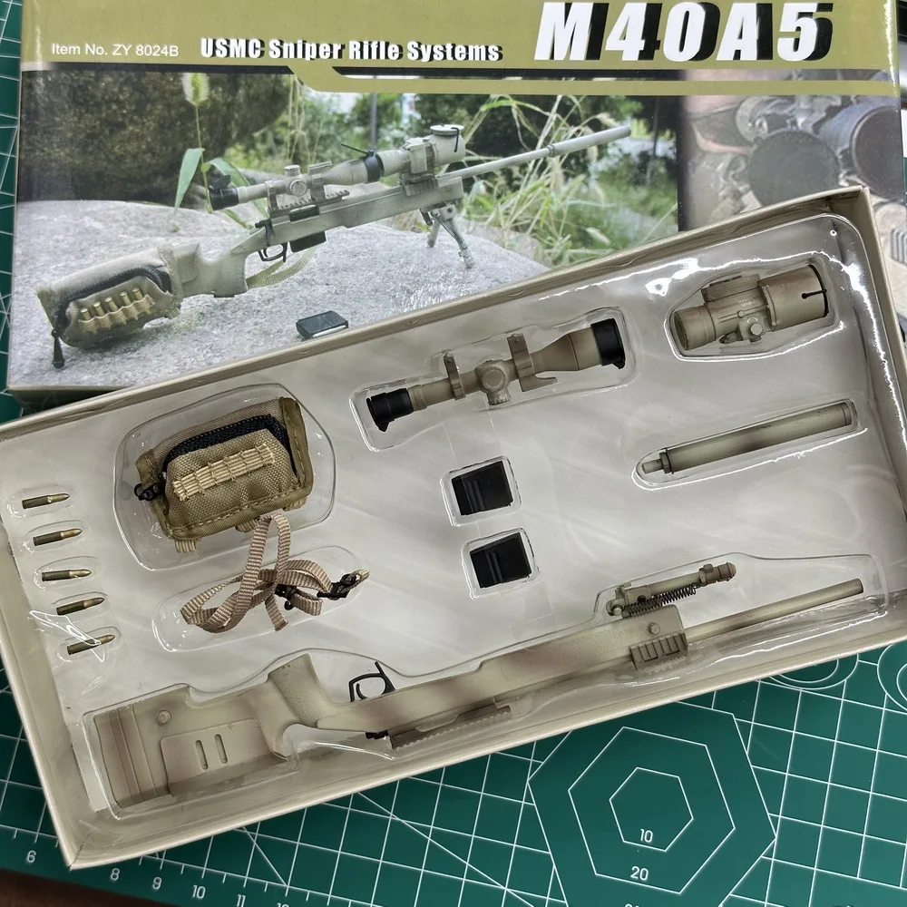 ZY8024B 1/6 مقياس M40A5 بندقية قنص USMC نموذج بلاستيكي لشخصيات الحركة 12 بوصة ملحقات ألعاب عسكرية للجيش الجندي #2