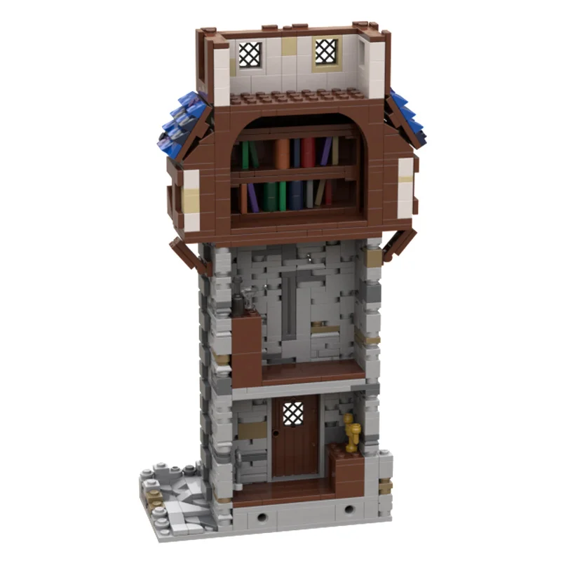 2768pcsMOC Torre Medieval bloques de construcción modulares DIY Castillo arquitectura conjunto de exhibición fortaleza europea juguete