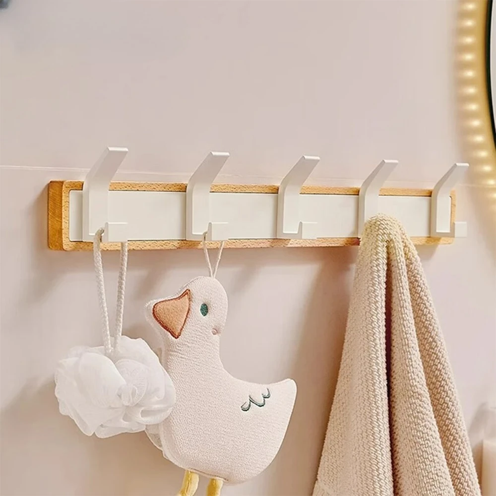 

Настенные вешалки из бука, двойные вешалки для прихожей, вешалки для одежды, крючок, многофункциональная шаль, шарф, шапки, органайзер для ключей