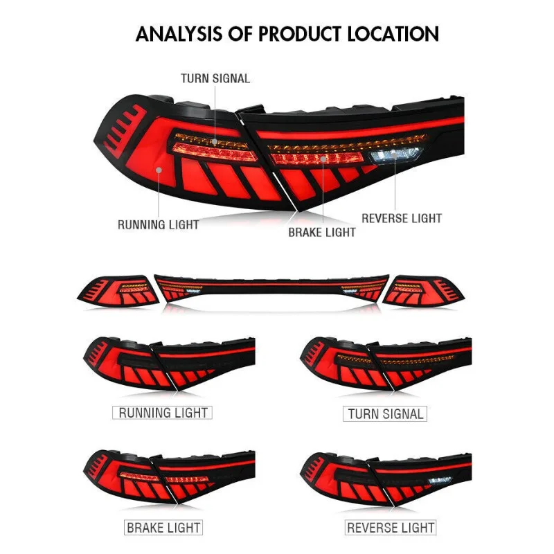 أضواء خلفية LED لهوندا أكورد 2023 2024 2025 - زوج مصابيح صندوق السيارة الخلفي