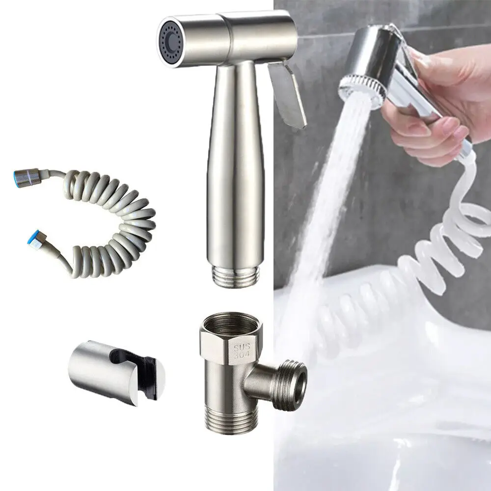 

Ручной душ из нержавеющей стали 304, биде, туалетный спрей, переключатель для душа Shattaf