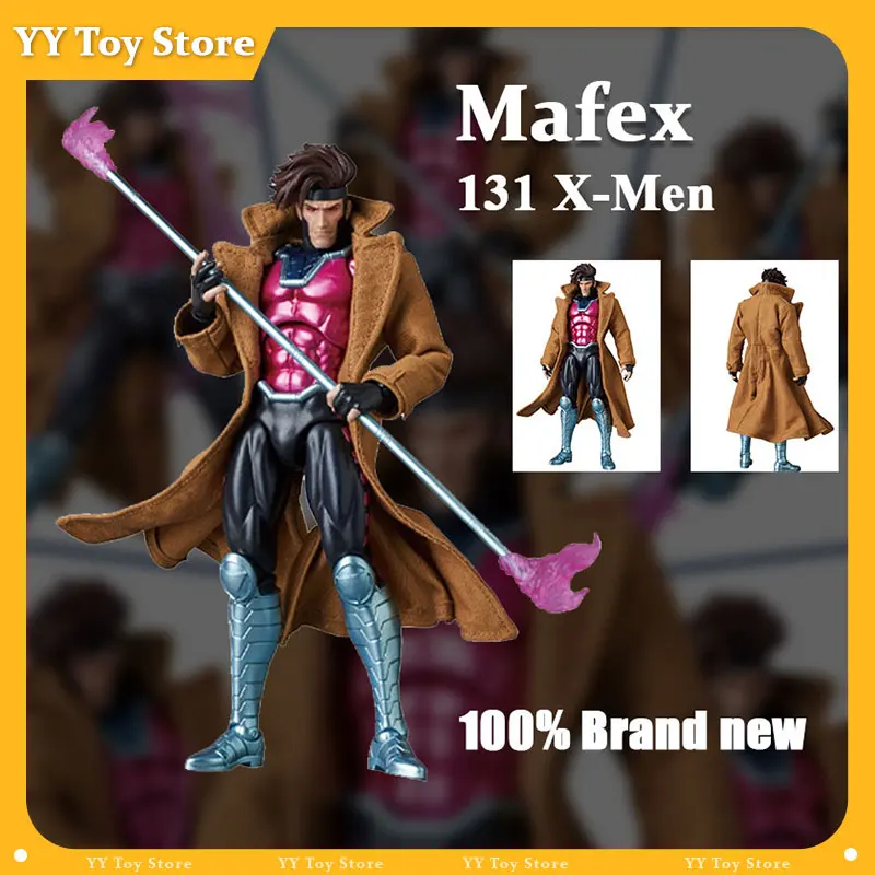 

1/12 Scale Mafex Gambit Action Figure by Ct Toys X-Men SHF Comic Ver. Anime Collectible Model Regalo para niños Personalizable