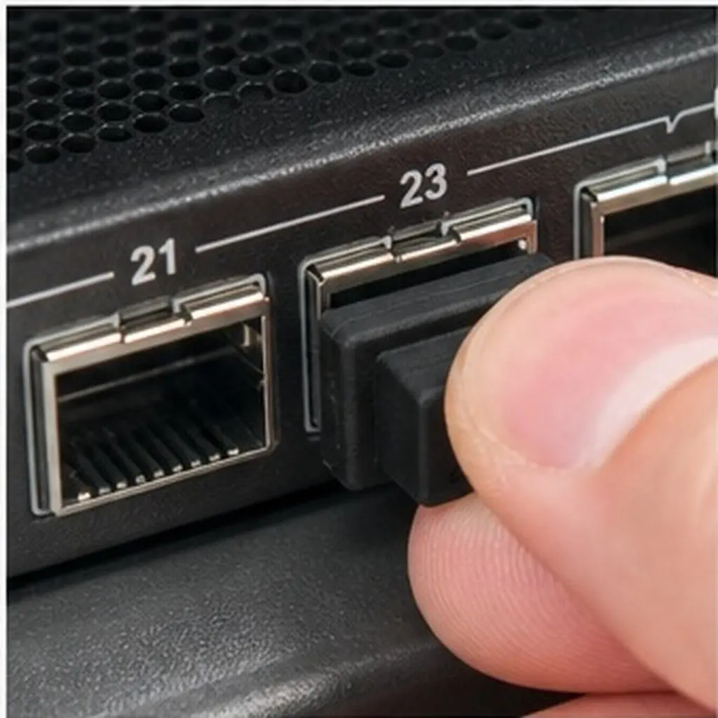 30Pcs Silicone Sfp Port Dust Plug Heat Resistant Fiber Optic Module Protector Cover Easy Install Compatible Network Devices