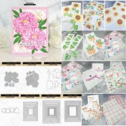 2025 Christmas Peony Bear Mini Chickadee Clear Stamps Metal Cutting Dies Stencil For DIY Scrapbook Decoration Template Supplies