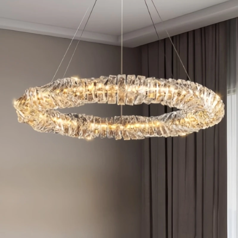

Simple and luxurious crystal chandelier living room hotel lobby exhibition hall villa office building supermarket chandelier