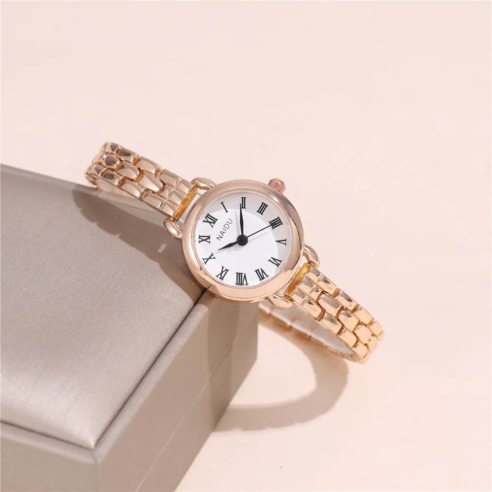 fashion small dial steel band quartz women lady bracelet watch