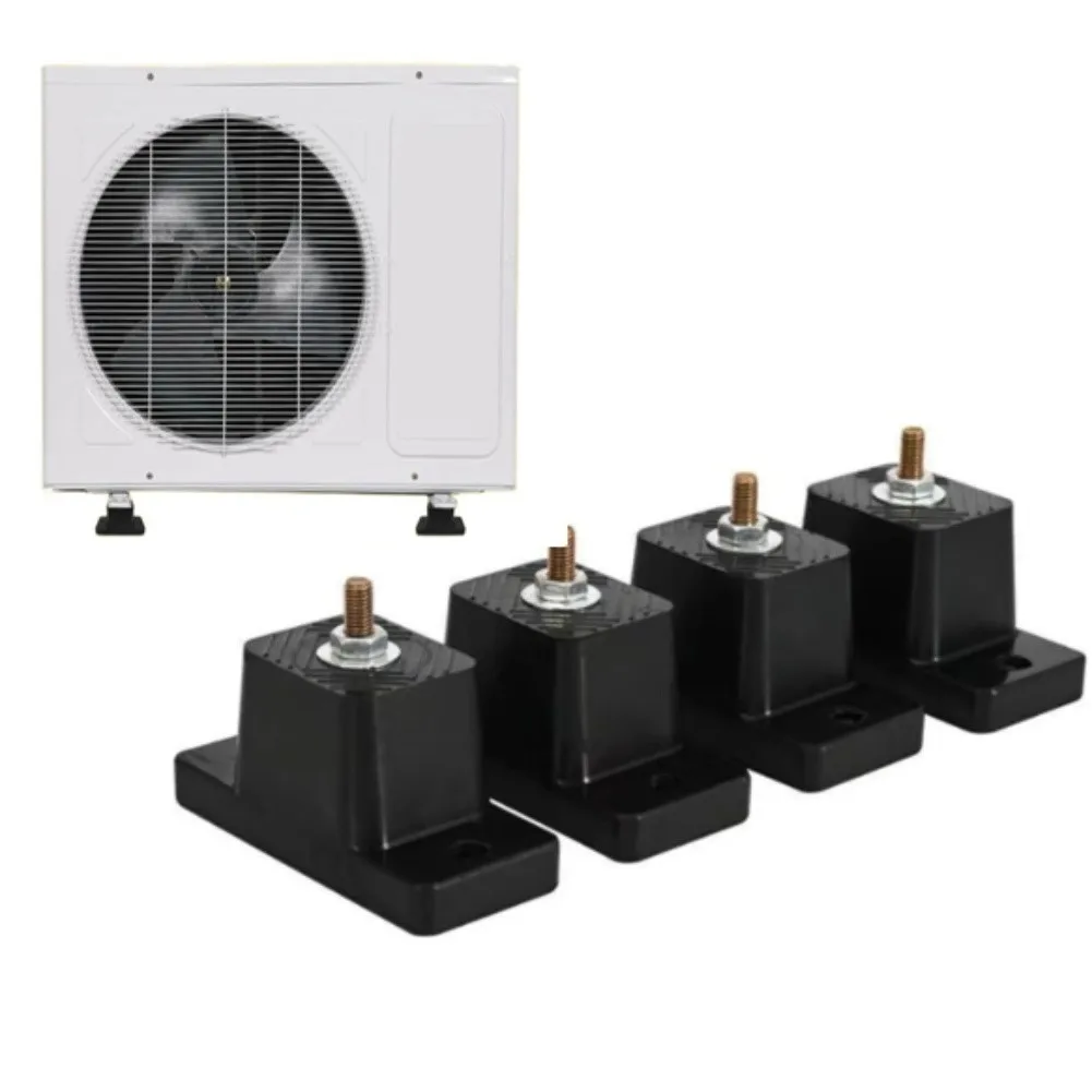 Vibration Dampening Rubber Mounts Vibration Dampers Outdoor Unit Support As Shown Condenser Pads Non-slip Base