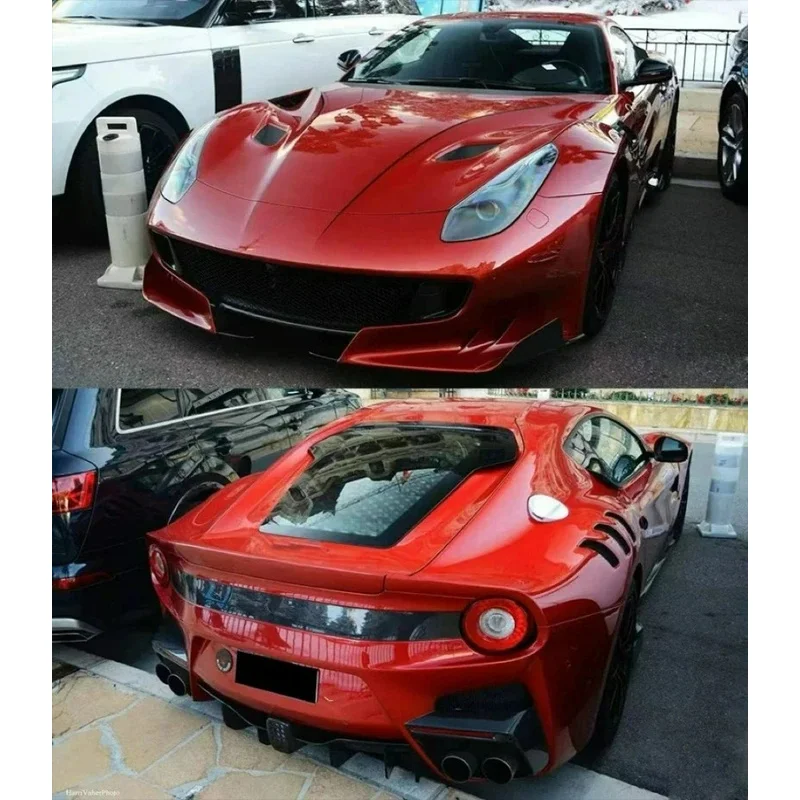 Easy-Install FOR Ferrari F12 OEM-Compatible Front Rear Bumper Side Skirt Fender Wide Body Kit