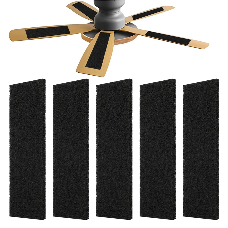 

5 Pcs Ceiling Fan Filter Kit - Coconut Shell Carbon Air Filters Set Kit Filters For Fan Blades, Easy Install, Keep Air Fresh