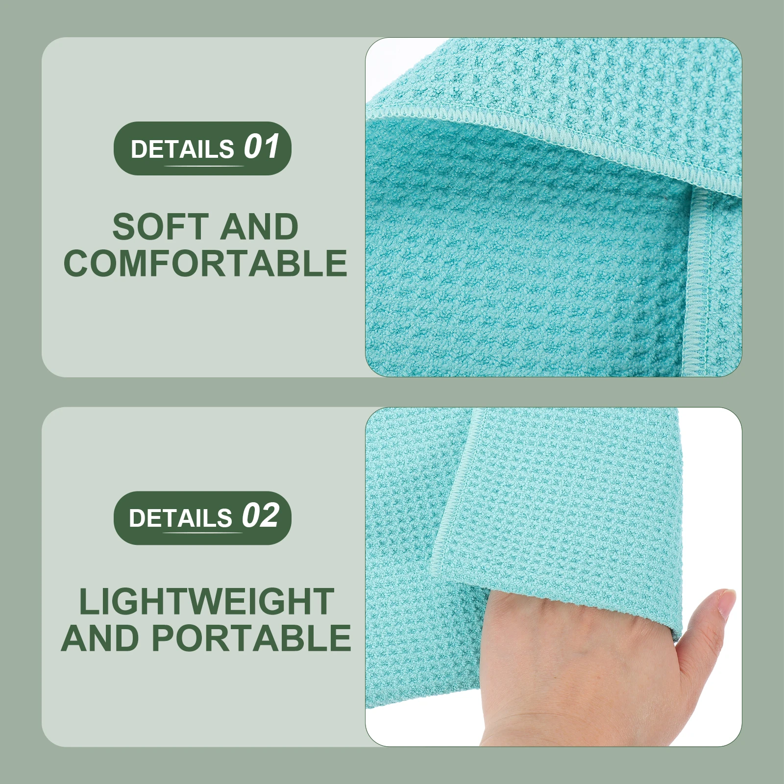 

2pcs 30x30cm Golf Lightweight Compact Microfiber Cleaning Golfing Wet Towels Portable Golfing Balls Accessories