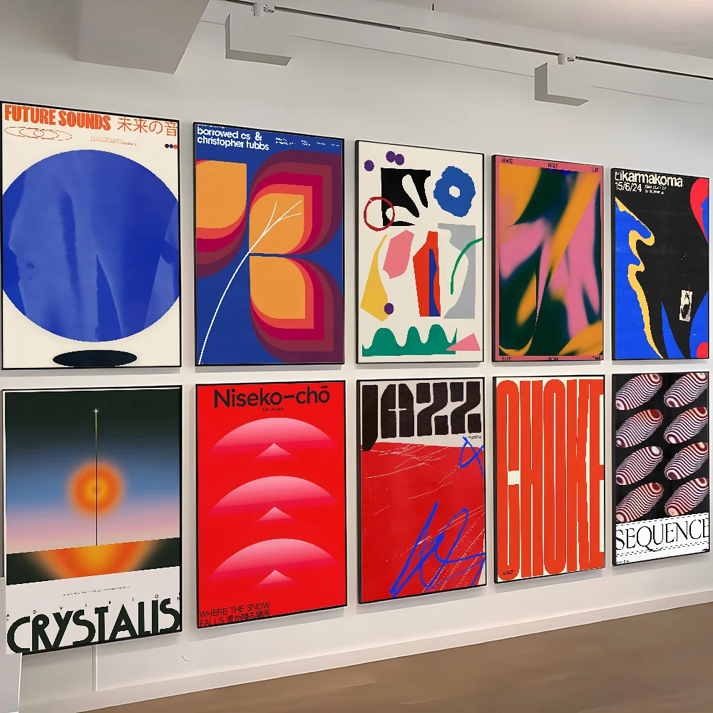 KSUMRET Jazz Kissa Nishikigoi affiche auto-adhésive Art papier imperméable autocollant café maison Bar salle décoration murale