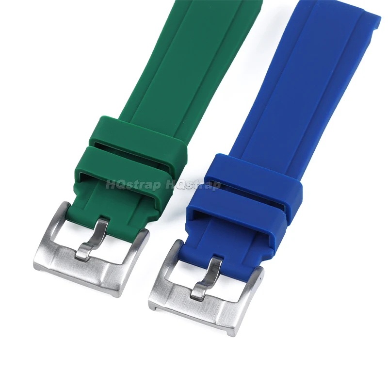 Силиконовый ремешок 20 мм 22 мм, резиновые водонепроницаемые ремешки для часов с изогнутым концом для Citizen для браслета Seiko, мягкий спортивный удобный браслет