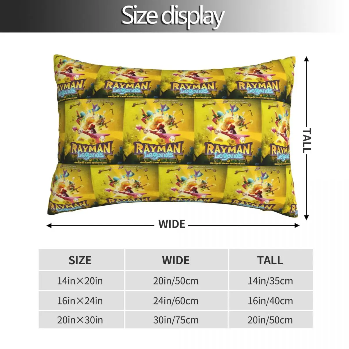 ألعاب الكرتون Rayman Legends مستطيل المخدة غطاء الوسادة ديكور غرفة نوم السرير المنزل الراحة رمي وسادة #4
