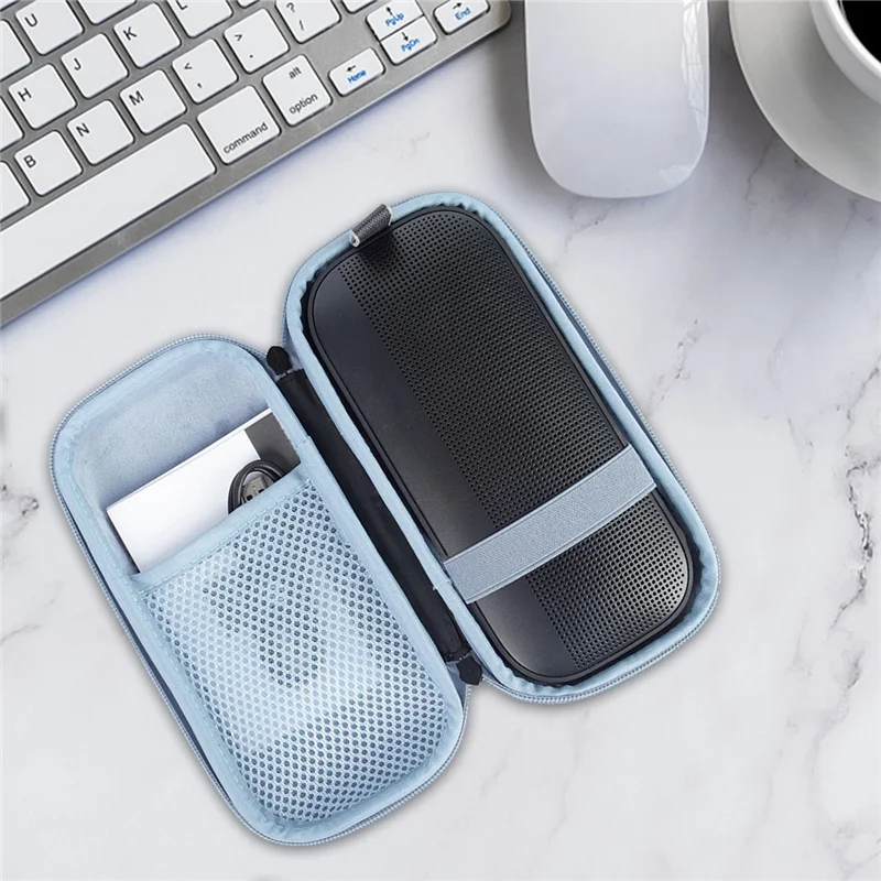 حقيبة حمل مكبر صوت للسفر ، حقيبة تخزين مقاومة للماء ، غلاف واقي رمادي ، Bo Se SoundLink Flex ، إيفا صلبة