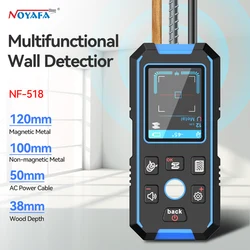 NOYAFA NF-518 Wall Metal Detector Positioning Hole AC Wire Metal Wood Stud Distance Meter Tool Cable Wires Depth Tracker Scanner