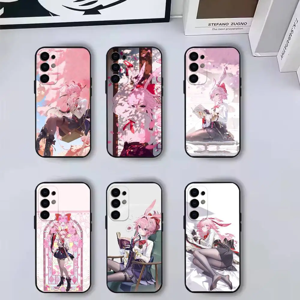 E-Evanescia HSR  Phone Case Black Silicone Soft For Samsung S25,S24,S21,S22,S23,S30,Ultra,S20,Plus,Fe,Lite