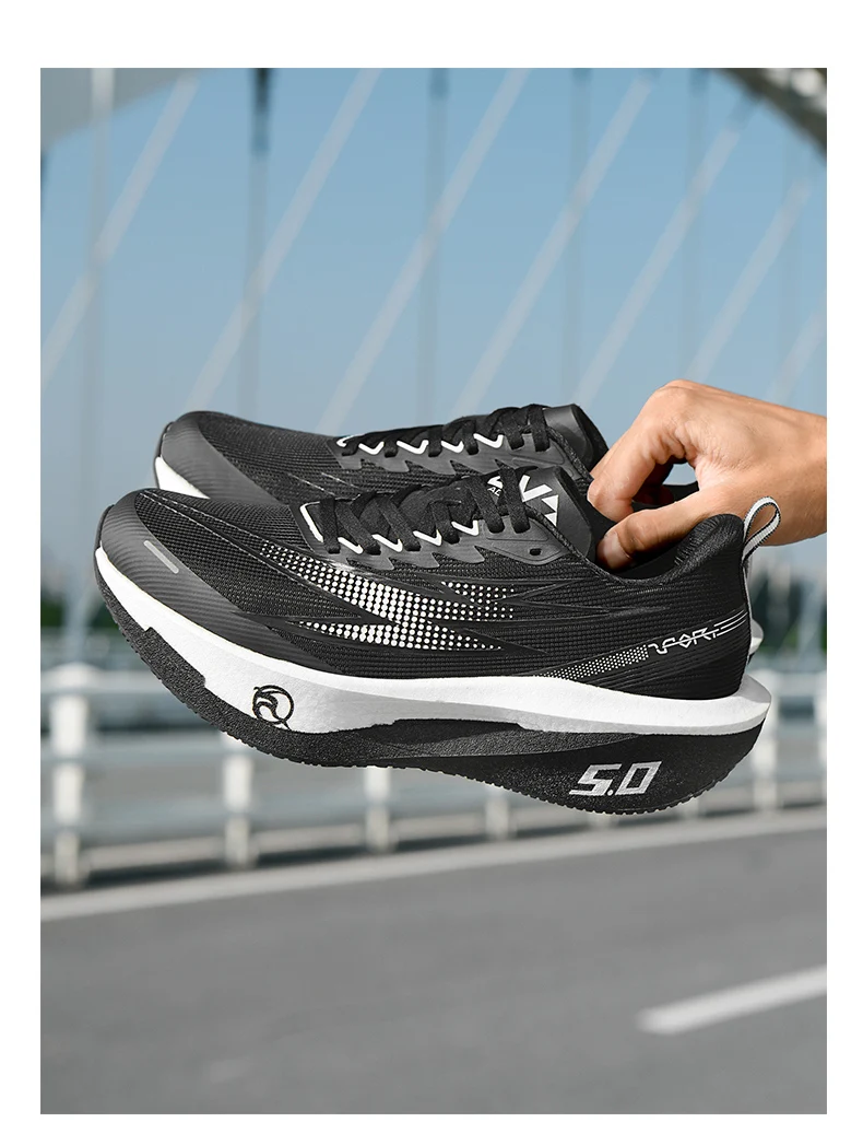Laufschuhe mit Carbonplatte Spezial-Marathon-Schuhe für Herren Atmungsaktive Leichte Bequeme Rutschfeste Sneaker für Damen – Detail 19