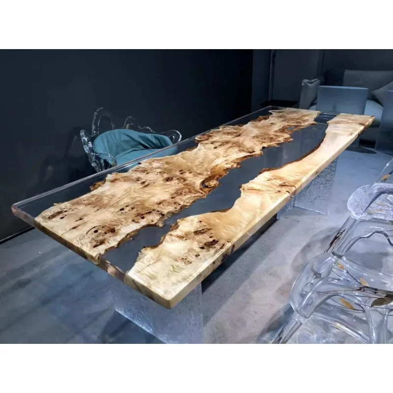 Poplar resin large board table 240-90-5