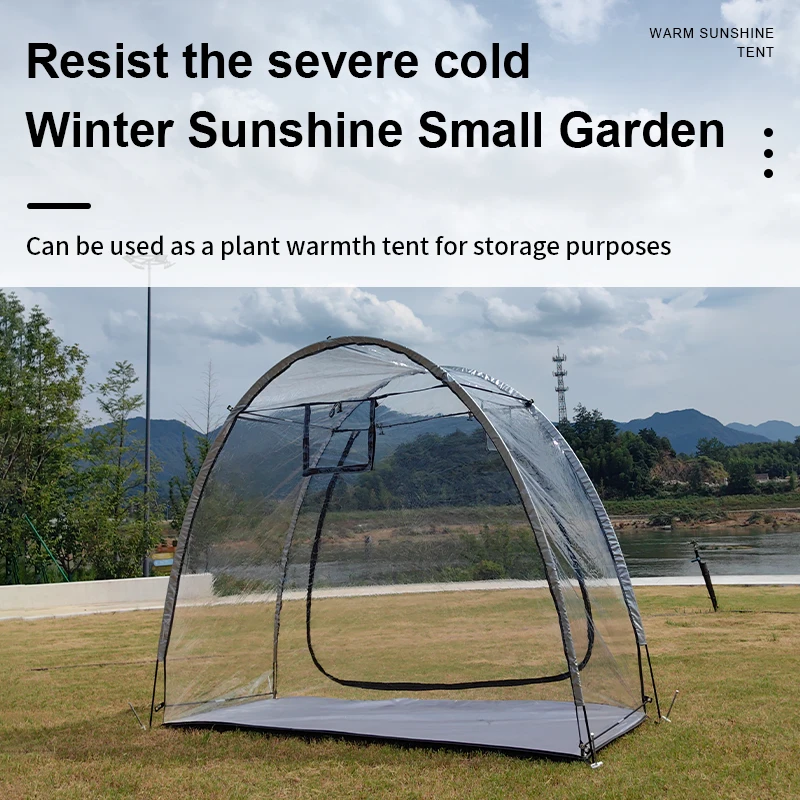 Transparent Tent, Winter Shelter Easy Set Up,All Weather Cover Enjoying The Outdoors,Sports Tents With Family Camping,Fishing