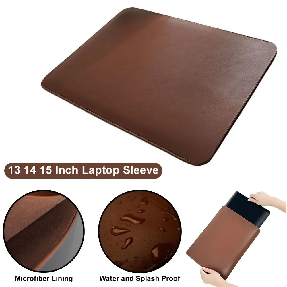

13 14 15 Inch Commute Laptop Sleeve Carring Case Microfiber Lining PU Leather Notebook Tablet Briefcase for Lenovo Dell Laptop