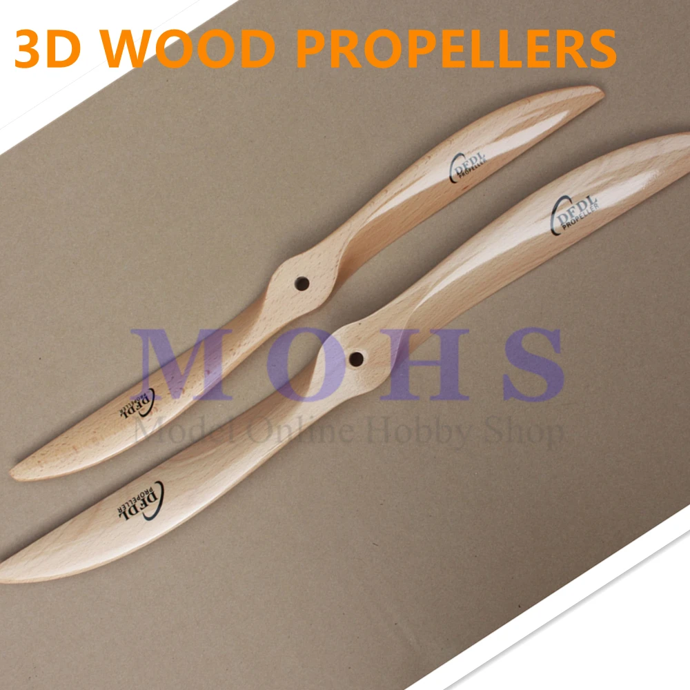 high quality 3D wood props gas wood propellers 23 24 inch beech wooden gasoline propellers  3D aircraft aircraft props