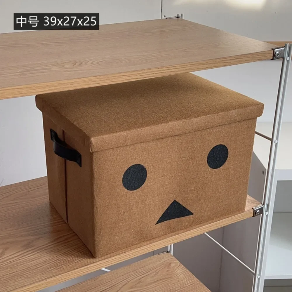 Foldable Car Storage Box with Lid, Dormitory Book Moving Storage Box, Office Outdoor Storage Box