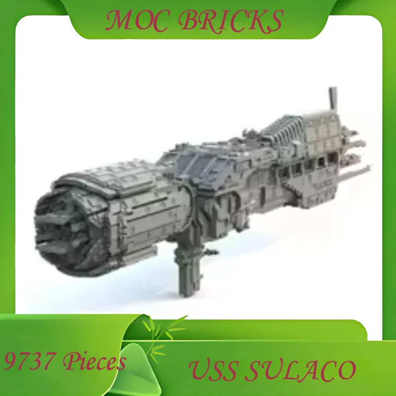 9816 Space USS SULACO Militaire MOC SpaceShip Battle Model Aangepaste puzzel Architectuur DIY Onderwijs Assemblagemodel Speelgoedcadeau