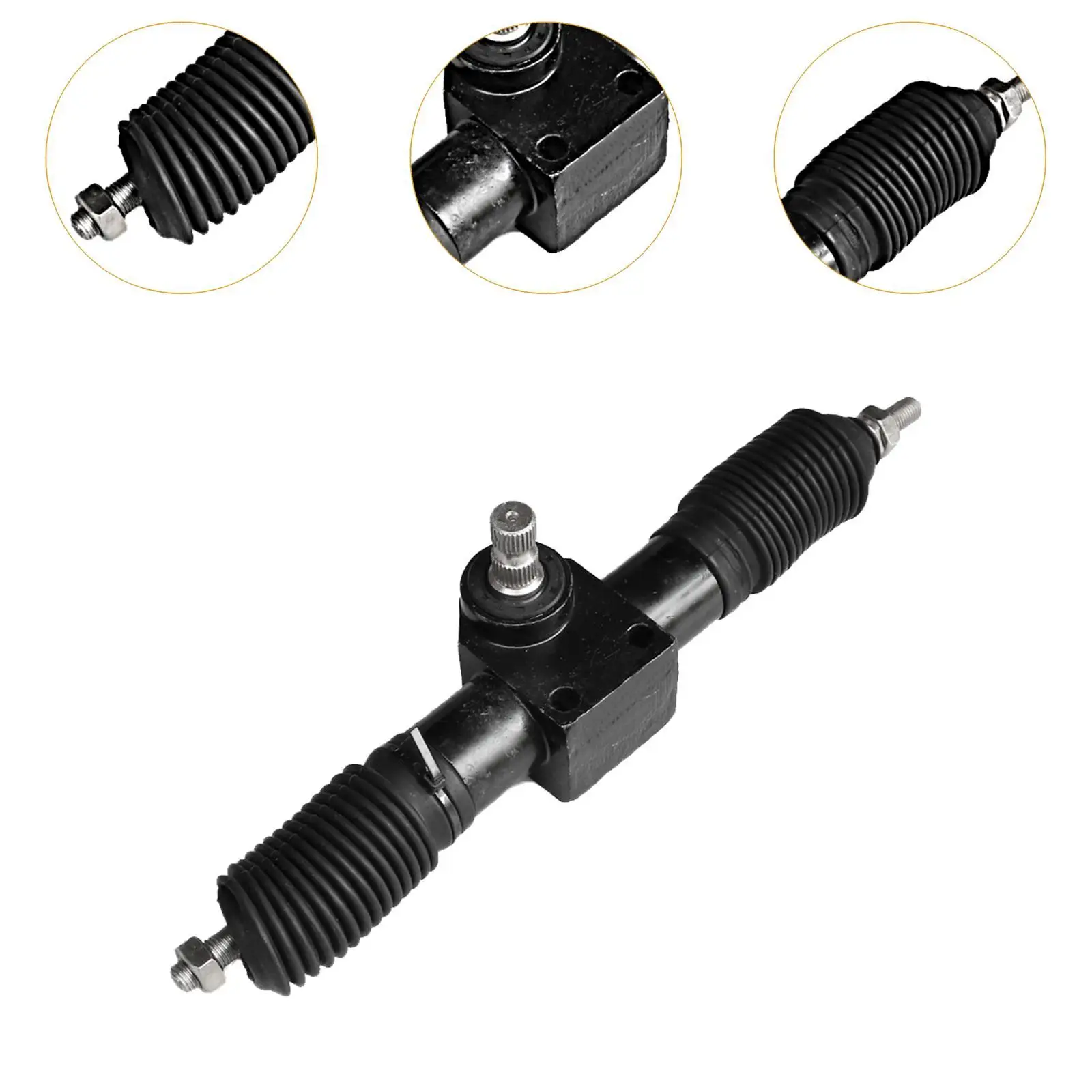 وحدة تروس التوجيه والترس 30T سهلة التركيب عمود تروس التوجيه لـ 150-200cc DIY دراجة رباعية ذاتية الصنع رباعية العجلات ATV #5