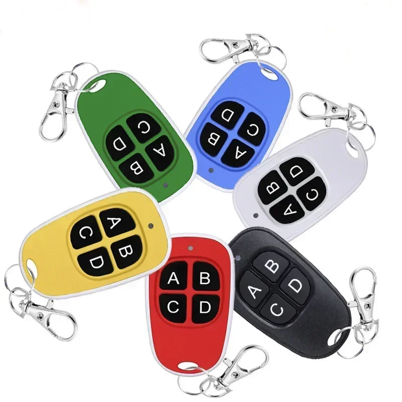 

433MHz Garage Door Remote Control 4 Keys Copy Universal Remote Control Cloning Electric Gate Remote Controller Duplicator Key