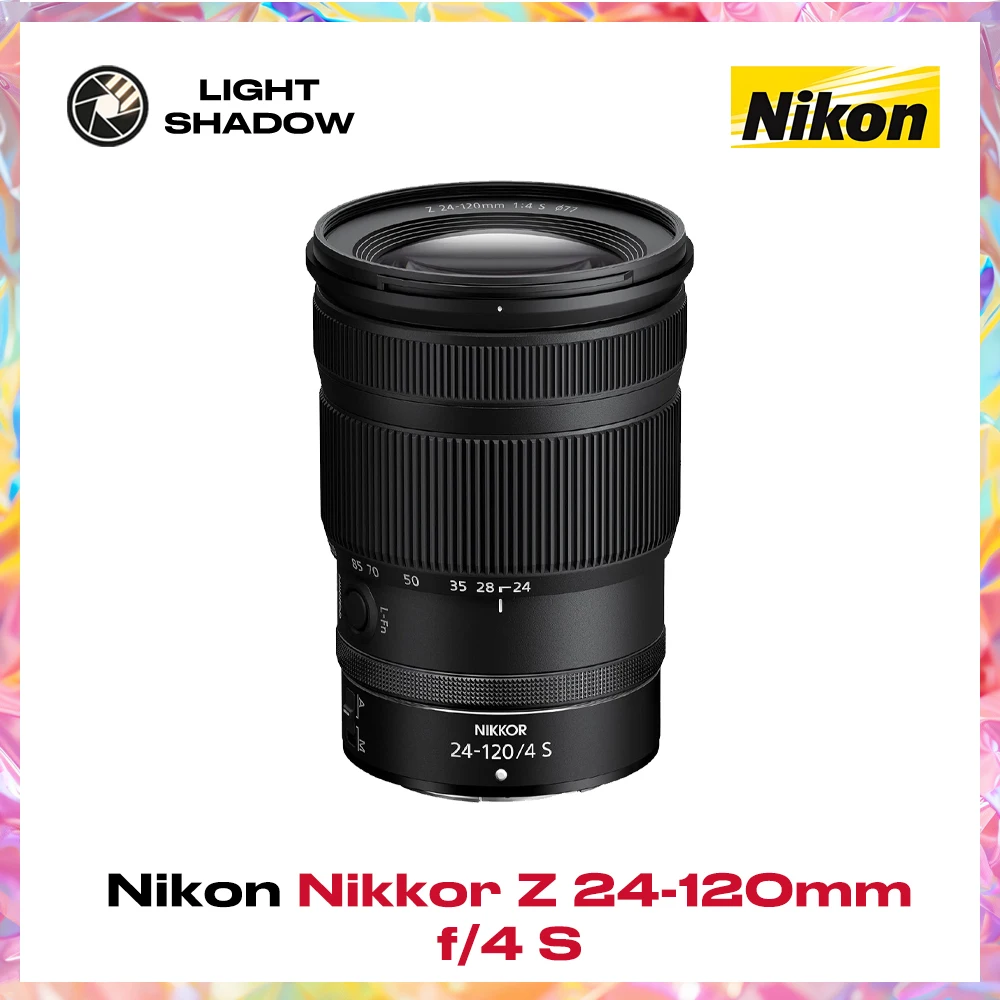 Nikon Nikkor Z 24‑120mm f/4 S Z‑Mount Lens,Full‑Frame High Zoom,STM AF,Weather‑Sealed for Travel Landscape Photography